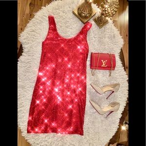 💋Sexy red hot sparkly dress💋👠😈